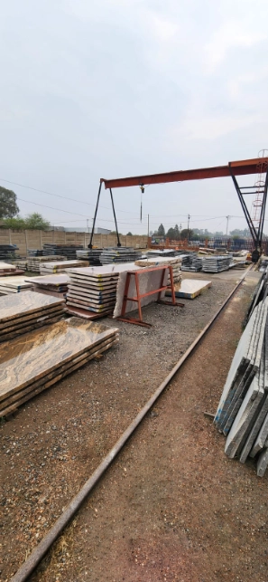 Granite slab shaping process for custom tombstones